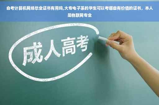 自考计算机网络毕业证书有用吗,大专电子系的学生可以考哪些有价值的证书，本人是物联网专业