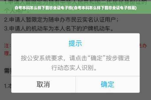 自考本科怎么样下载毕业证电子档(自考本科怎么样下载毕业证电子档案)