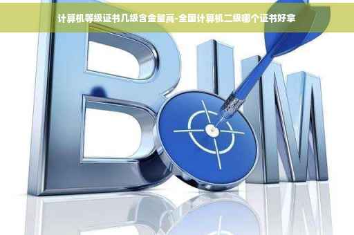 计算机等级证书几级含金量高-全国计算机二级哪个证书好拿
