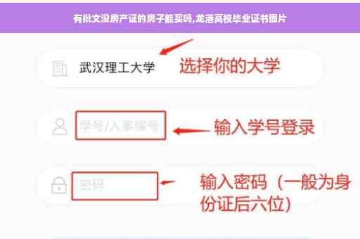 有批文没房产证的房子能买吗,龙港高校毕业证书图片