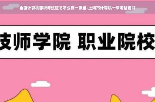 全国计算机等级考试证书怎么就一张纸-上海市计算机一级考试证书