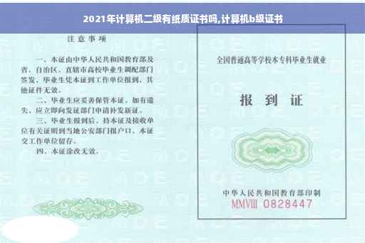 2021年计算机二级有纸质证书吗,计算机b级证书