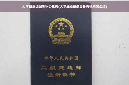 大学毕业证遗失补办机构(大学毕业证遗失补办机构怎么填)
