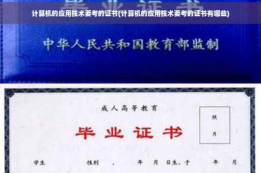 计算机的应用技术要考的证书(计算机的应用技术要考的证书有哪些)