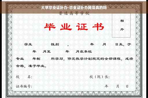 大学毕业证补办-毕业证补办网是真的吗