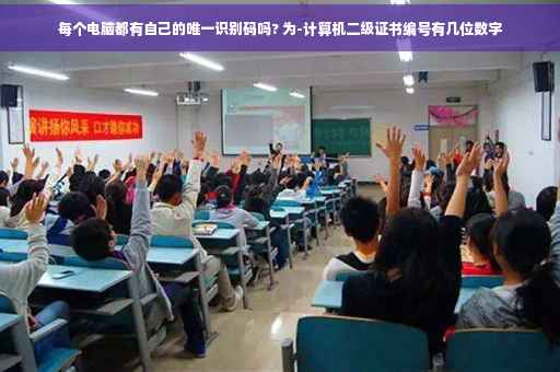 每个电脑都有自己的唯一识别码吗? 为-计算机二级证书编号有几位数字