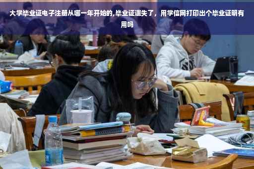 大学毕业证电子注册从哪一年开始的,毕业证遗失了，用学信网打印出个毕业证明有用吗