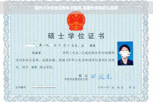 国外大学毕业证有电子版吗,买国外资料怎么报销
