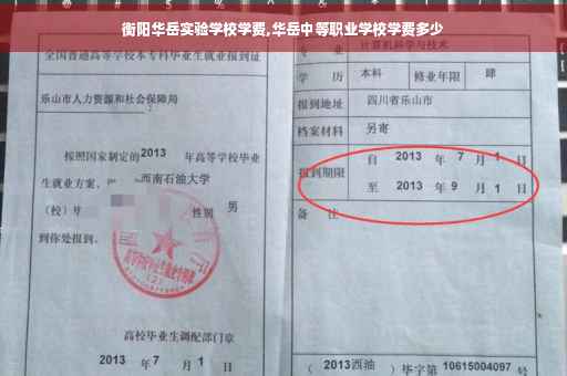 衡阳华岳实验学校学费,华岳中等职业学校学费多少