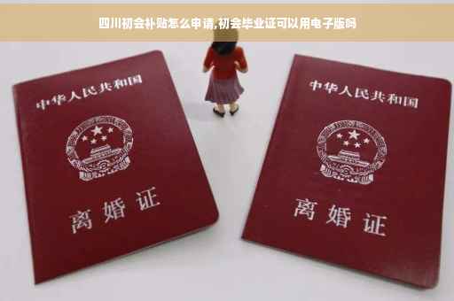 四川初会补贴怎么申请,初会毕业证可以用电子版吗