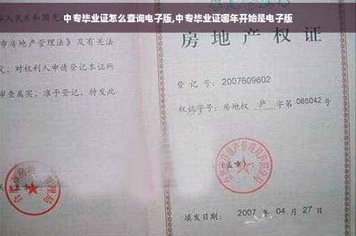 中专毕业证怎么查询电子版,中专毕业证哪年开始是电子版