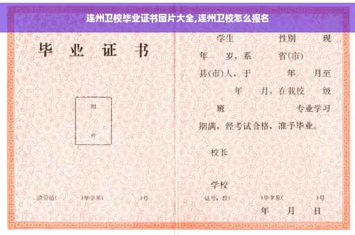 连州卫校毕业证书图片大全,连州卫校怎么报名