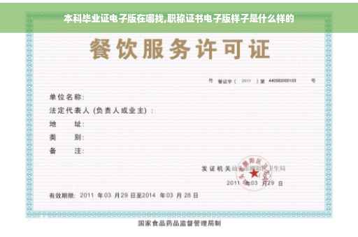 本科毕业证电子版在哪找,职称证书电子版样子是什么样的