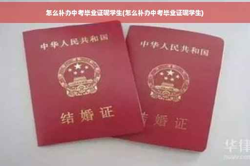 怎么补办中考毕业证呢学生(怎么补办中考毕业证呢学生)
