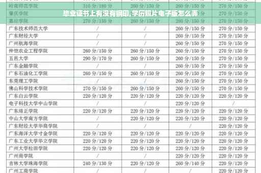 毕业证书上有没有钢印,学历照片电子版怎么弄