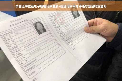 毕业证学位证电子档哪可以查到-验证可以用电子版毕业证吗安全吗