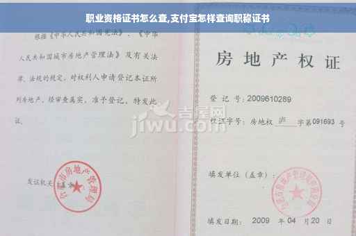 职业资格证书怎么查,支付宝怎样查询职称证书