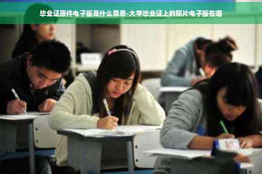 毕业证原件电子版是什么意思-大学毕业证上的照片电子版在哪
