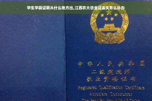 学生学籍证明从什么地方出,江西农大毕业证丢失怎么补办 学生学籍证明从什么地方出,江西农大毕业证丢失怎么补办