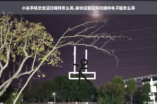 小米手机毕业证扫描件怎么弄,身份证复印件扫描件电子版怎么弄
