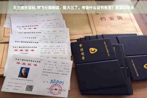 大三成长目标,学飞行器制造，我大三了。考些什么证书有用？希望详细点