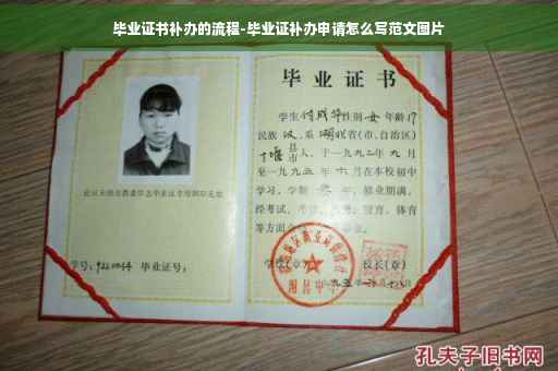 毕业证书补办的流程-毕业证补办申请怎么写范文图片
