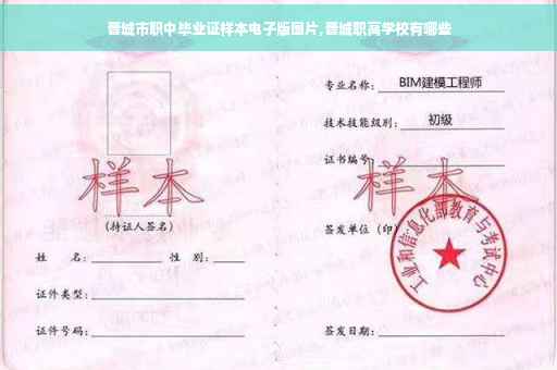 晋城市职中毕业证样本电子版图片,晋城职高学校有哪些