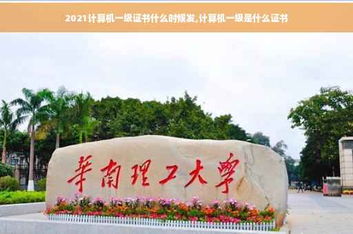 2021计算机一级证书什么时候发,计算机一级是什么证书