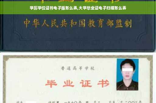 学历学位证书电子版怎么弄,大学毕业证电子扫描怎么弄