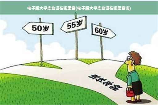 电子版大学毕业证在哪里查(电子版大学毕业证在哪里查询)