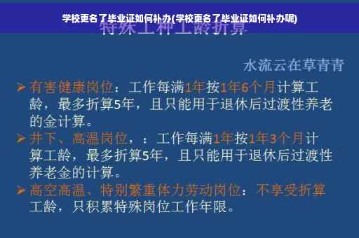 学校更名了毕业证如何补办(学校更名了毕业证如何补办呢)