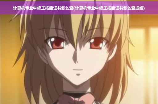计算机专业中级工技能证书怎么查(计算机专业中级工技能证书怎么查成绩)