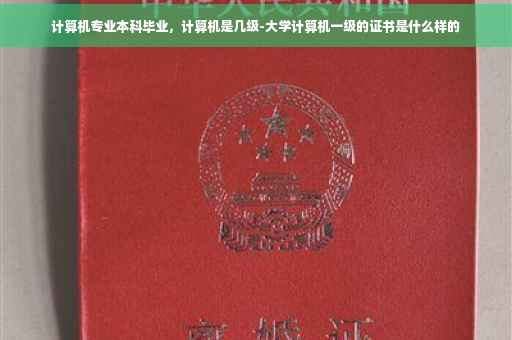 计算机专业本科毕业，计算机是几级-大学计算机一级的证书是什么样的