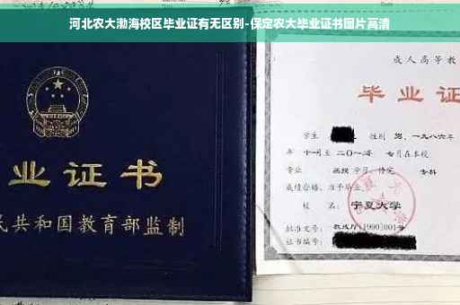 河北农大渤海校区毕业证有无区别-保定农大毕业证书图片高清