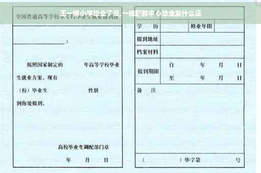 王一博小学毕业了没,一拖职教中心毕业发什么证