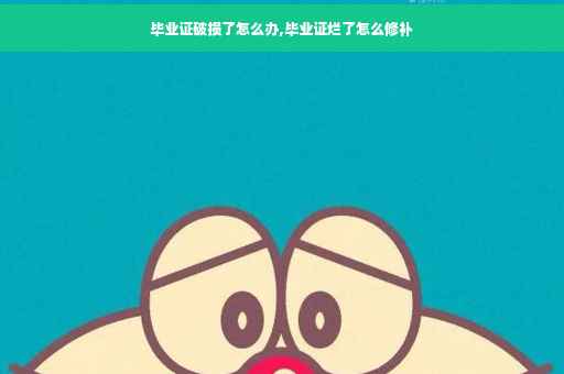 毕业证破损了怎么办,毕业证烂了怎么修补