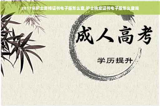 2017年护士资格证书电子版怎么查,护士执业证书电子版怎么查询
