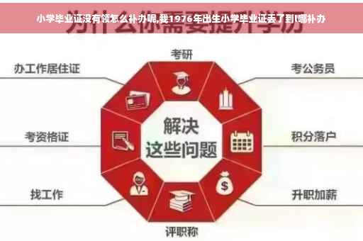 小学毕业证没有领怎么补办呢,我1976年出生小学毕业证丢了到l哪补办