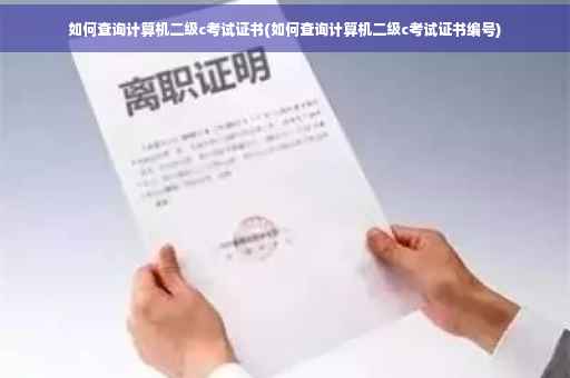 如何查询计算机二级c考试证书(如何查询计算机二级c考试证书编号)