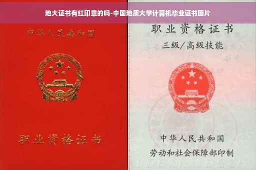 地大证书有红印章的吗-中国地质大学计算机毕业证书图片