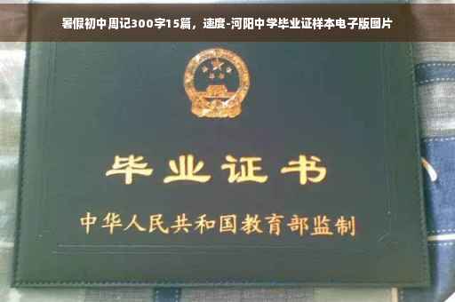 暑假初中周记300字15篇，速度-河阳中学毕业证样本电子版图片