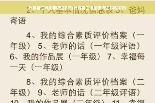 计算机二级是等级证书吗(计算机二级是等级证书吗知乎)