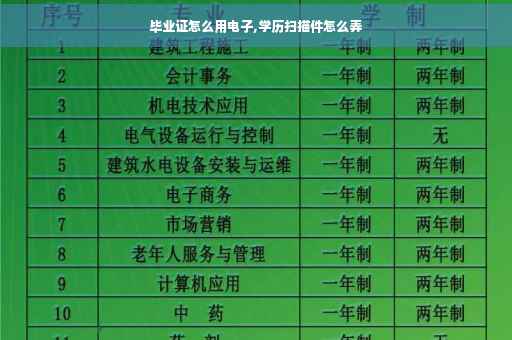 毕业证怎么用电子,学历扫描件怎么弄