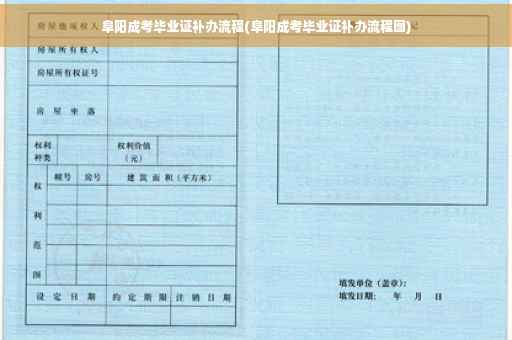 阜阳成考毕业证补办流程(阜阳成考毕业证补办流程图)