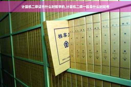计算机二级证书什么时候学的,计算机二级一般是什么时间考