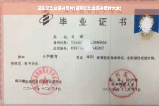 话剧班毕业证书图片(话剧班毕业证书图片大全)