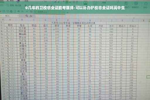 0几年的卫校毕业证能考医师-可以补办护校毕业证吗高中生