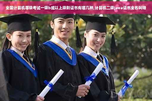 全国计算机等级考试一级b或以上级别证书有哪几种,计算机二级java证书全名叫啥