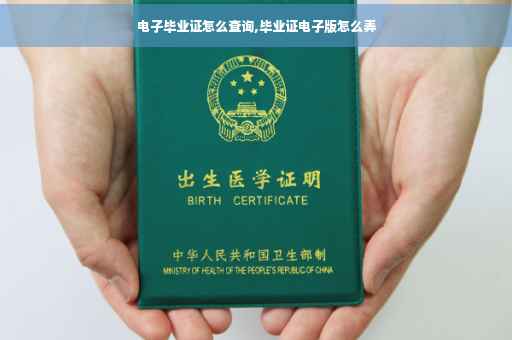 电子毕业证怎么查询,毕业证电子版怎么弄
