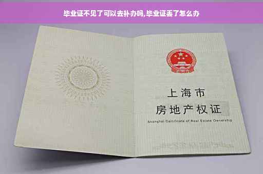 毕业证不见了可以去补办吗,毕业证丢了怎么办